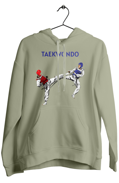 Men's hoodie with prints Taekwondo. Korea, martial arts, sport, taekwondo, training. 2070702