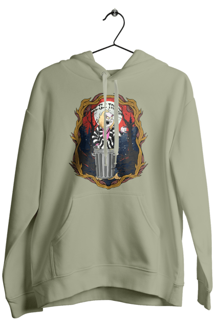 Men's hoodie with prints Beetlejuice. Beetlejuice, comedy, ghost, horror, movie, tim burton, warner bros. 2070702