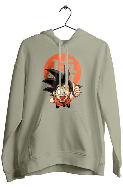 Men's hoodie with prints Dragon Ball Son Goku. Anime, dragon ball, goku, manga, son goku, tv series. 2070702