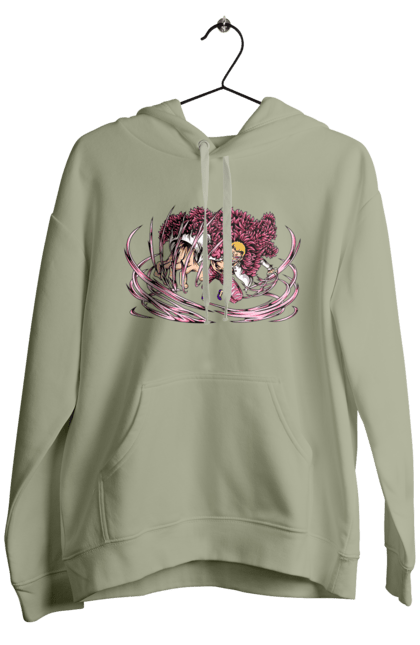 Men's hoodie with prints One Piece Donquixote Doflamingo. Anime, donquixote doflamingo, heavenly yaksha, manga, one piece, straw hat pirates. 2070702