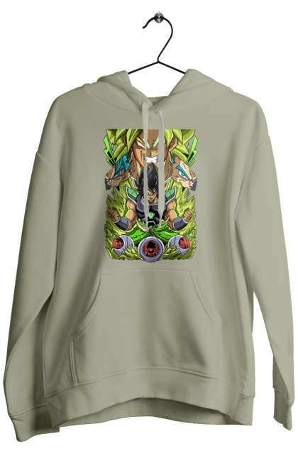 Men's hoodie with prints Dragon Ball Broly. Anime, broly, dragon ball, manga, tv series. 2070702