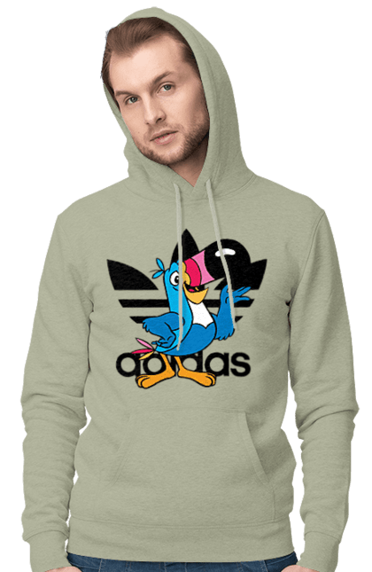 Чоловіче худі з принтом "Adidas Тукан Сем". Adidas, froot loops, toucan sam, адідас, маскот, тукан сем. 2070702