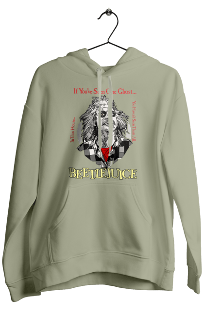 Men's hoodie with prints Beetlejuice. Beetlejuice, comedy, ghost, horror, movie, tim burton, warner bros. 2070702