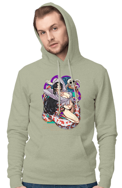 Men's hoodie with prints One Piece Boa Hancock. Anime, boa hancock, manga, one piece, pirate empress, straw hat pirates. 2070702