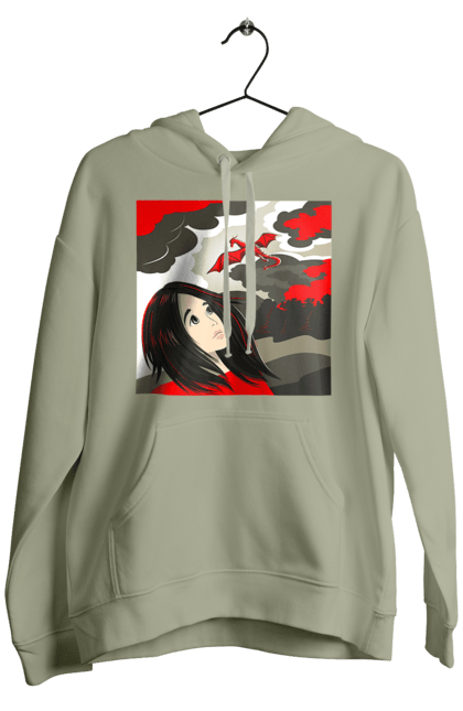 Men's hoodie with prints Girl and dragon. Dragon, fantasy, romance, young woman. 2070702