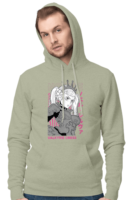 Men's hoodie with prints Black Clover Noelle Silva. Anime, black clover, manga, noelle, noelle silva. 2070702