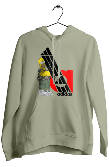 Чоловіче худі з принтом "Adidas Гомер". Adidas, homer, simpson, адідас, гомер, мультсеріал, серіал, симпсони, сімпсон. 2070702