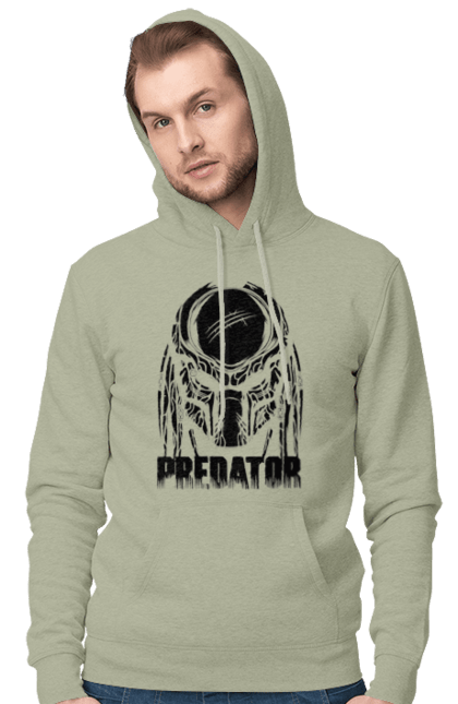 Men's hoodie with prints The Predator. Alien, cinema, film, predator, thriller. 2070702