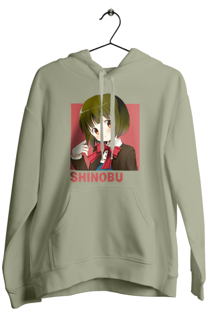 Men's hoodie with prints Kiniro Mosaic Shinobu Omiya. Anime, gold mosaic, kiniro mosaic, kinmoza, manga, shinobu, shinobu omiya. 2070702