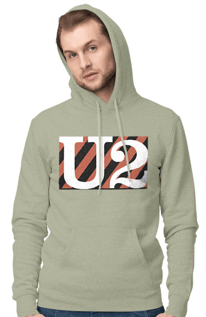 Men's hoodie with prints Group U2. Alternative rock, dance rock, group, music, post-punk, rock, soft rock, tour. 2070702