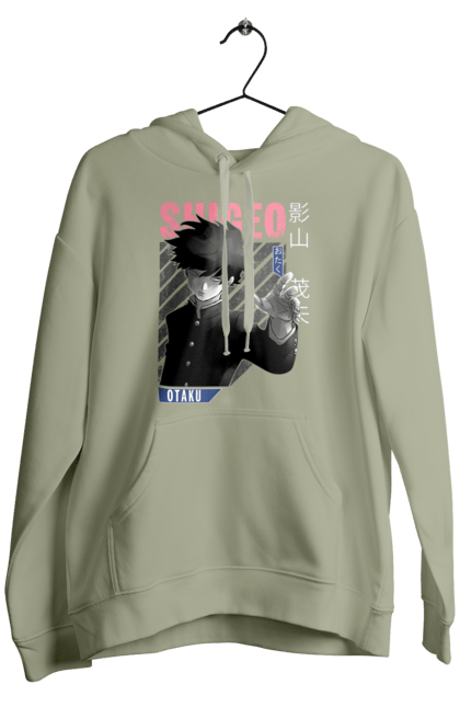 Men's hoodie with prints Mob Psycho 100. Anime, manga, mob, mob psycho 100, shigeo kageyama. 2070702