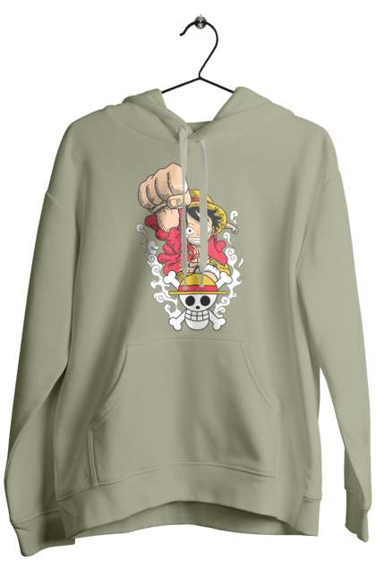 Men's hoodie with prints One Piece Luffy. Anime, luffy, manga, monkey de luffy, one piece, pirates. 2070702