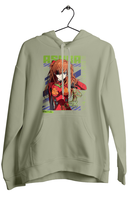 Men's hoodie with prints Evangelion Asuka. Anime, asuka, asuka langley sorry, eva 02, evangelion, eve, kaoru, manga, ray, shinji. 2070702