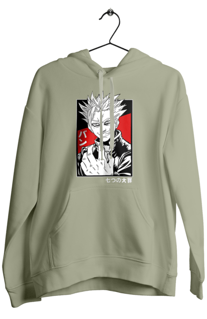 Men's hoodie with prints Seven deadly sins Ban. Anime, ban, manga, seven deadly sins. 2070702