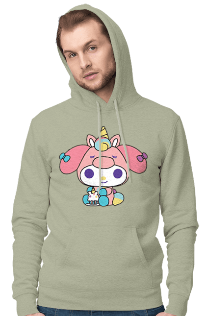 Чоловіче худі з принтом "My Melody". Hello kitty, my melody, sanrio, май мелоді, мелоді, хелло кітті. 2070702