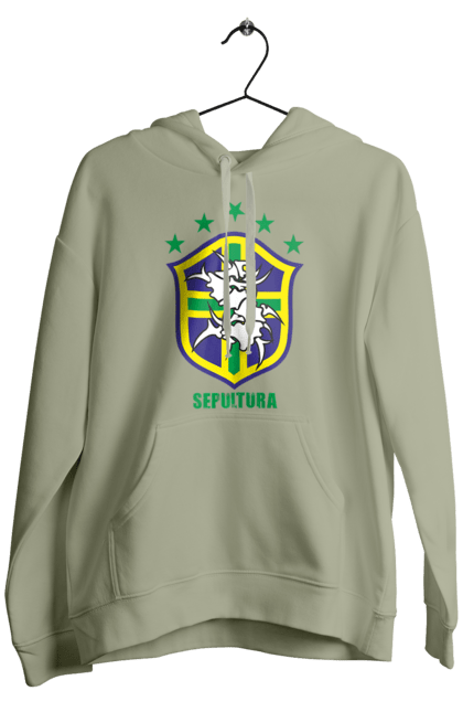 Men's hoodie with prints Sepultura. Death metal, det metal, groove metal, group, metal, music, rock, sepulture, thrash metal, trash metal. 2070702