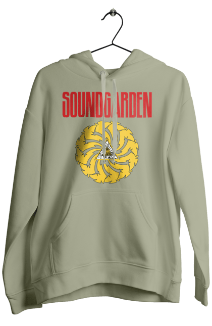 Men's hoodie with prints Soundgarden. Alternative rock, group, grunge, hard rock, metal, music, rock, sound garden, soundgarden. 2070702