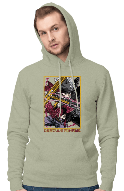 Men's hoodie with prints One Piece Dracule Mihawk. Anime, dracule mihawk, manga, mihawk, one piece, straw hat pirates. 2070702