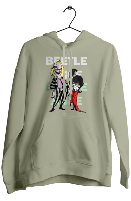 Men's hoodie with prints Beetlejuice. Beetlejuice, comedy, ghost, horror, movie, tim burton, warner bros. 2070702