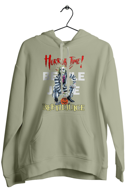 Men's hoodie with prints Beetlejuice. Beetlejuice, comedy, ghost, horror, movie, tim burton, warner bros. 2070702