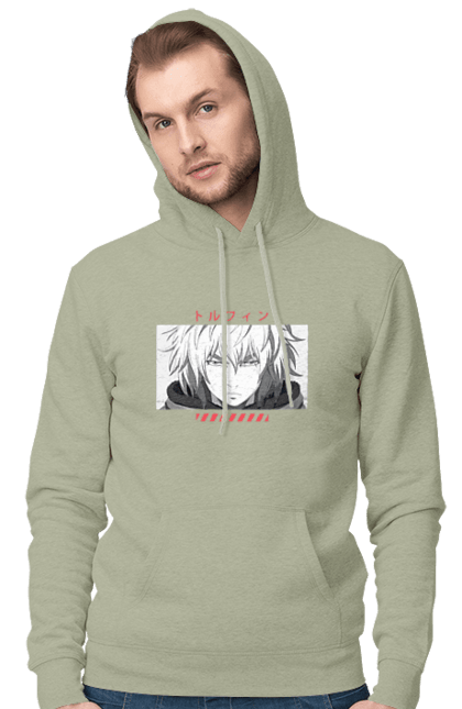 Чоловіче худі з принтом "Сага про Вінланд Торфінн". Anime, manga, thorfinn, vinland saga, аніме, манга, сага про вінланд, торфінн. 2070702