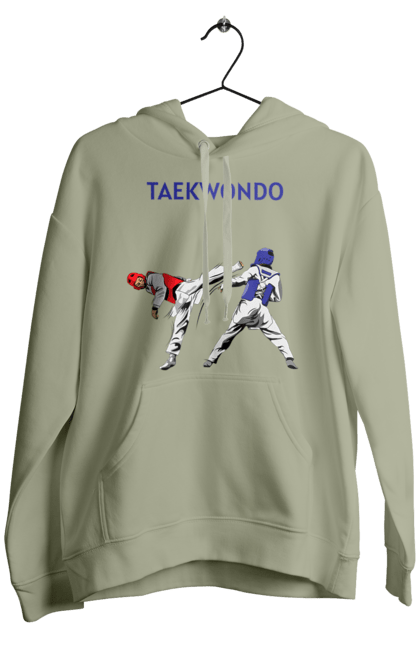 Men's hoodie with prints Taekwondo. Korea, martial arts, sport, taekwondo, training. 2070702