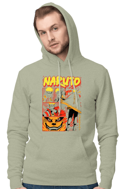 Чоловіче худі з принтом "Наруто". Naruto, аніме, манга, наруто, ніндзя, персонаж, серіал. 2070702