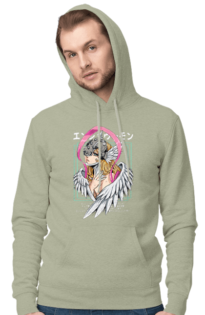 Men's hoodie with prints Digimon Angewomon. Angewomon, bandai, digimon, digital monsters, media franchise, virtual pets. 2070702