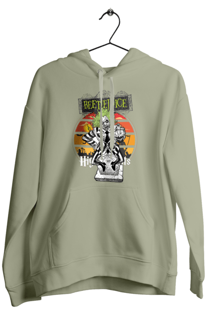 Men's hoodie with prints Beetlejuice. Beetlejuice, comedy, ghost, horror, movie, tim burton, warner bros. 2070702