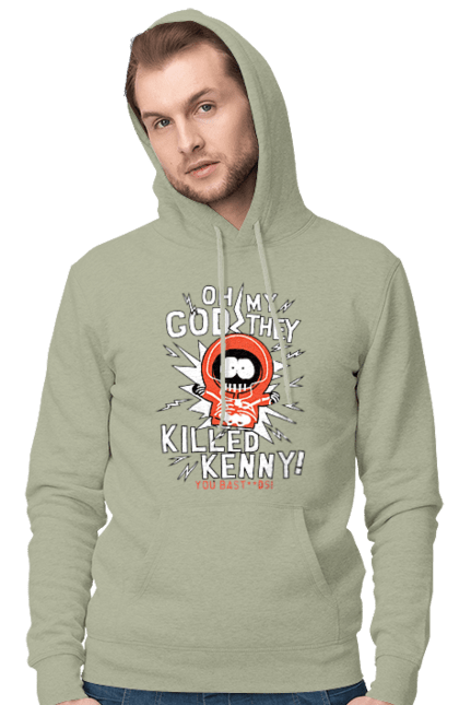 Men's hoodie with prints South Park Kenny. Cartoon series, kenny, kenny mccormick, south park. 2070702