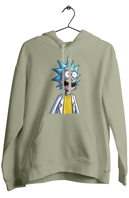 Чоловіче худі з принтом "Рік та Морті". Rick and morty, мультфільм, наукова фантастика, пригоди, рік, рік і морті, трагікомедія, чорний гумор. 2070702