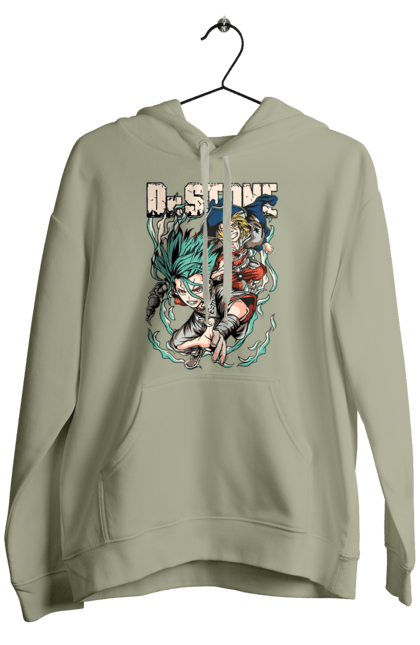 Men's hoodie with prints Dr. Stone Senku and Ryuusui. Anime, dr. stone, ishigami, manga, ryuusui, ryuusui nanami, senku, senku ishigami. 2070702