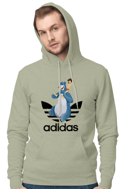 Чоловіче худі з принтом "Adidas Мауглі". Adidas, mowgli, адідас, книга, книга джунглів, мауглі, мультфільм. 2070702