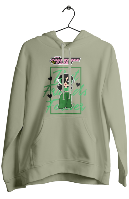 Men's hoodie with prints Powerpuff Girls Buttercup. Animated series, buttercup, cartoon network, cool girls, powerpuff girls. 2070702