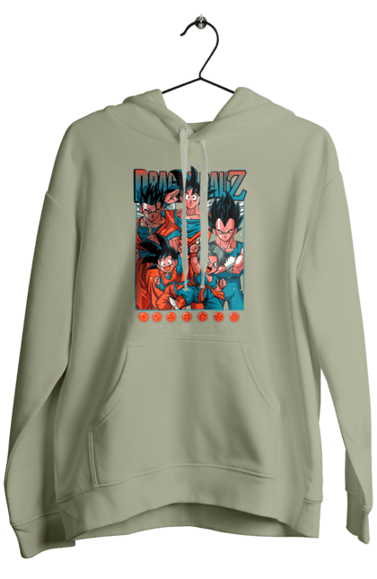 Чоловіче худі з принтом "Перли дракона". Anime, dragon ball, goku, manga, vegeta, аніме, вегета, гоку, манга, перли дракона. 2070702