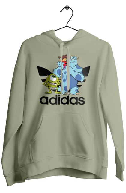 Чоловіче худі з принтом "Adidas Корпорація монстрів". Adidas, monsters inc, pixar, адідас, корпорація монстрів, мультфільм. 2070702