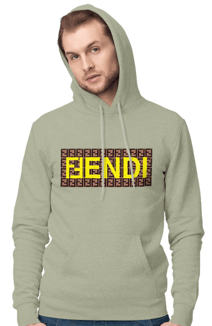 Чоловіче худі з принтом "Fendi". Fendi, lvmh, бренд, будинок моди, італія, люкс, мода, одяг, сумка, фенді. 2070702