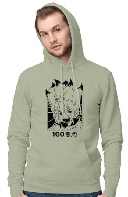 Men's hoodie with prints Dr. Stone Senku. Anime, dr. stone, ishigami, manga, senku, senku ishigami. 2070702