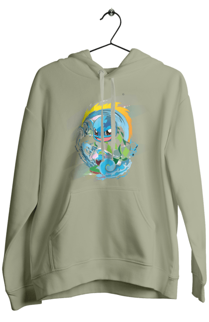 Men's hoodie with prints Pokemon Squirtle. Anime, games, nintendo, pokemon, pokemon go, squirtle. 2070702