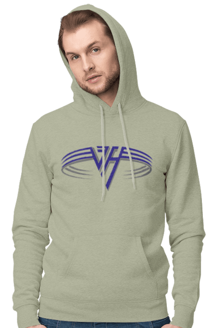 Men's hoodie with prints Van Halen. Glam metal, group, hard rock, heavy metal, metal, music, pop rock, rock, van halen. 2070702