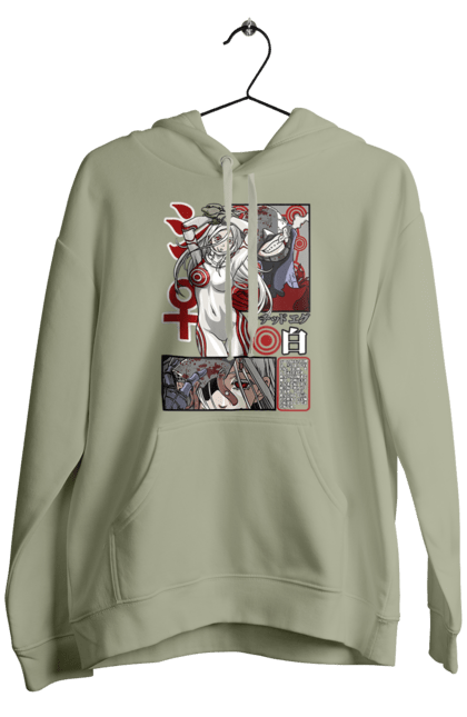 Чоловіче худі з принтом "Deadman Wonderland Сіро". Deadman wonderland, shiro, аніме, в`язниця, карнавал мертвечини, країна чудес смертників, манга, сиро, сіро, шіро. 2070702