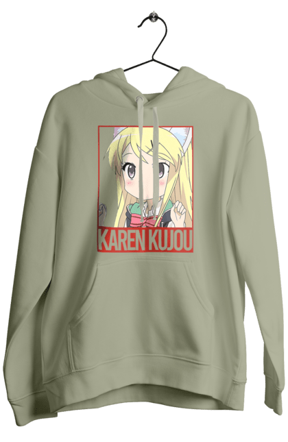 Чоловіче худі з принтом "Золота мозаїка Карен Куджо". Anime, karen kujo, kiniro mosaic, kinmoza, manga, аніме, золота мозаїка, карен, карен куджо, манга. 2070702