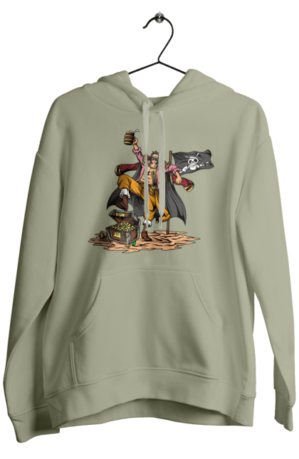 Men's hoodie with prints One Piece Gol D. Roger. Anime, gol d. roger, gold roger, manga, one piece, straw hat pirates. 2070702