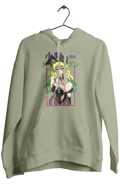 Чоловіче худі з принтом "Драконопокоївка пані Кобаяші Лукоа". Lucoa, quetzalcoatl, аніме, дракон, кетцалькоатль, лукоа, манга. 2070702