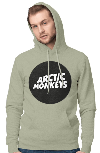 Men's hoodie with prints Arctic Monkeys. Arctic monkeys, garage rock, group, indie rock, music, post-punk revival, psychedelic rock, rock. 2070702