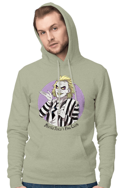 Чоловіче худі з принтом "Бітлджюс". Beetlejuice, ghost, tim burton, warner bros, бітлджюс, жах, комедія, привид, тім бертон, фільм. 2070702