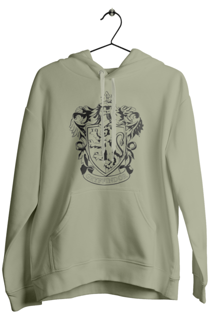 Men's hoodie with prints Harry Potter Gryffindor. Faculty, franchise, gryffindor, gryffindor, harry potter, harry potter, hogwarts. 2070702