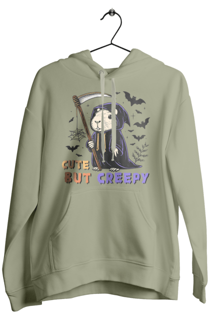 Men's hoodie with prints Capybara Halloween. Animal, capybara, halloween, holiday, pumpkin, rodent. 2070702