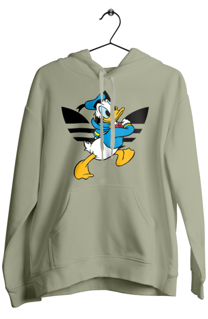 Чоловіче худі з принтом "Adidas Дональд Дак". Adidas, daisy duck, donald duck, адідас, дейзі дак, дональд дак, мультсеріал, мультфільм. 2070702