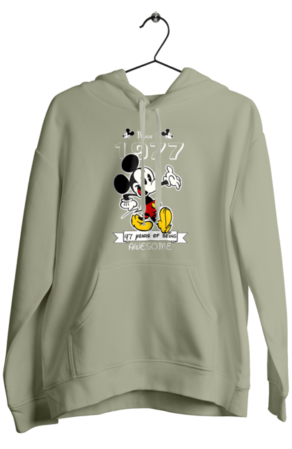 Men's hoodie with prints Mickey Mouse. Cartoon, disney, mickey, mickey mouse. 2070702